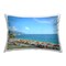 Summer Ocean Horizon Design by GraffiTee Studios Throw Pillow